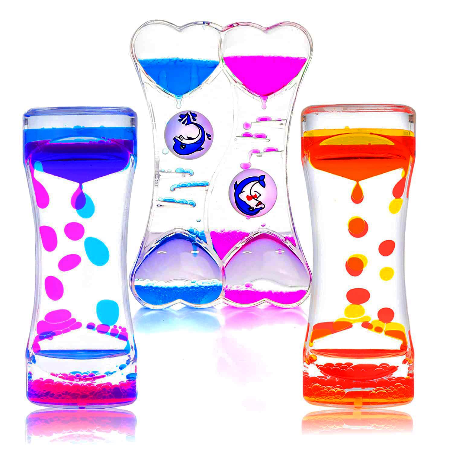 Calming Liquid Motion Bubbler, Sensory Bottles For Kids And Adults 