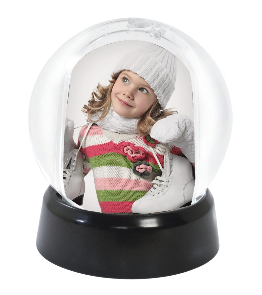 Photo Snow Globe with Black Base