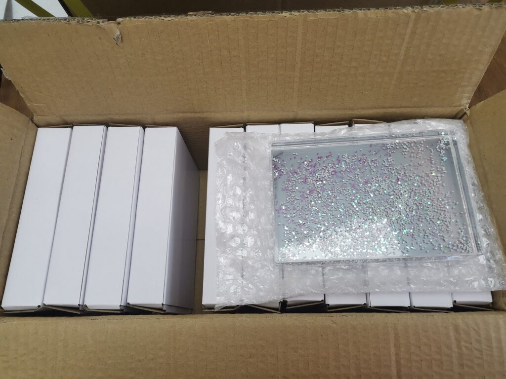 liquid glitter photo frame safe packing