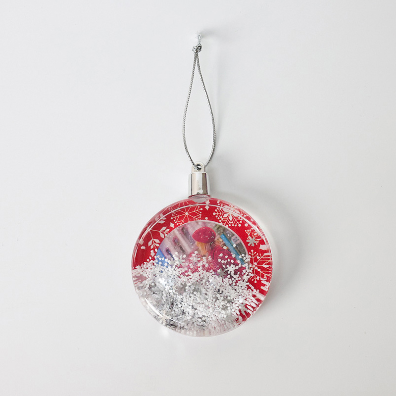 Christmas snow globe photo frame