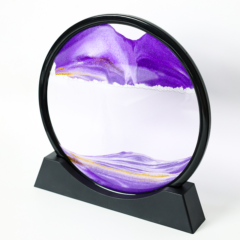 3D Round Glass Sand Picture