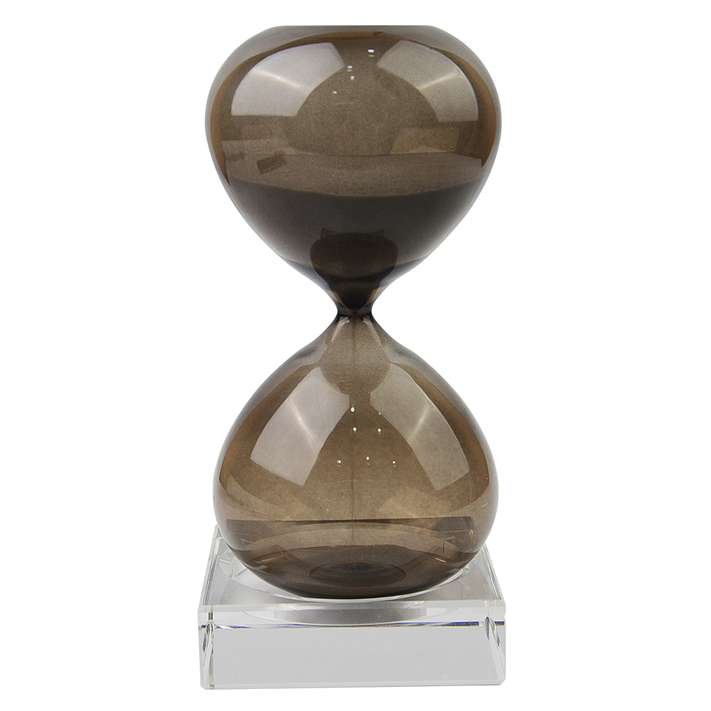 Gray Glass Hourglass Timer