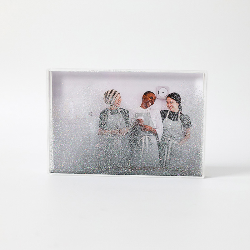 Silver Sequin Photo Frame